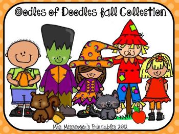 Preview of Oodles of Doodles Fall Clip Art Collection