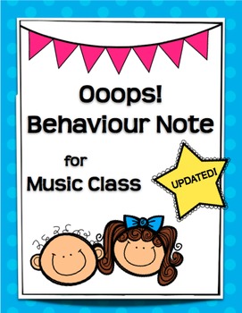 Preview of Ooops! Behaviour Note