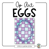 Op Art Egg Drawing