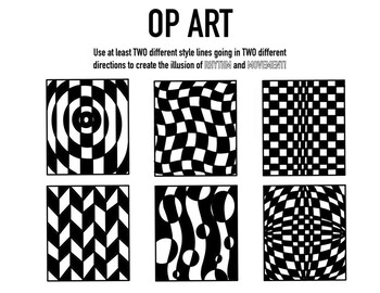 Lines Create Illusions: Op Art