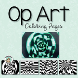 Op Art Graphics and Coloring Pages