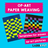 Op-Art - Paper Weaving: Templates for woven op-art pictures