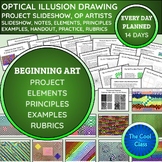 Optical Illusion Drawing Project, Practice, Op Artists, Ar