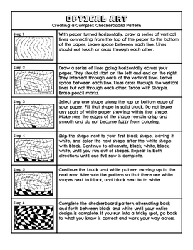 Preview of Op Art Step by Step Procedure