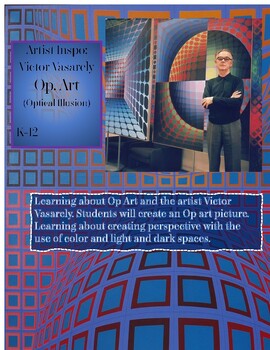 Preview of Op Art, Vicktor Vasarely Art, Optical Illusion