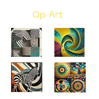 Preview of Op Art and the Elements of Art • Art Classes • Step-by-step instructions