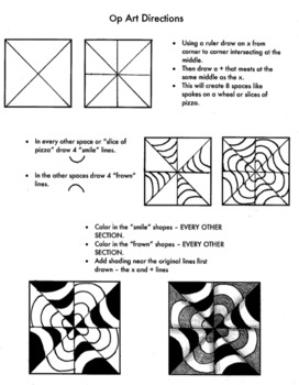 Op Art Worksheet How To Create A Real Optical Illusion Great Sub Plan