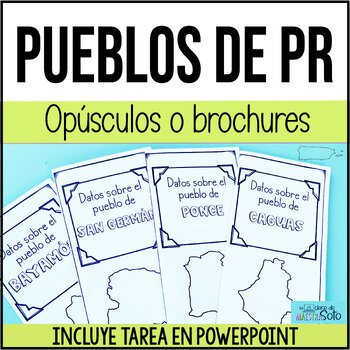 Preview of Opúsculo o brochure de los pueblos de Puerto Rico