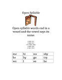 Open And Closed Syllables Worksheet | Teachers Pay Teachers