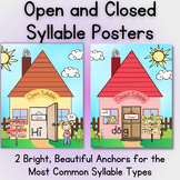 Open & Closed Syllable House Posters - Colorful Visuals & 