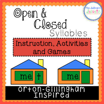 Open & Closed Syllables Words: FREE Activity - Literacy Learn