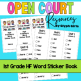 Open Court 1st Grade High Frequency Word Sticker Book