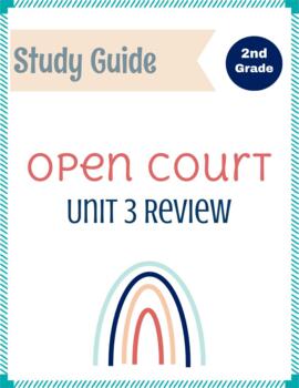 Preview of Open Court | 2nd Grade | Unit 3 | Review | Study Guide | Phonics | Grammar