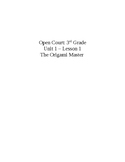 Open Court: 3rd Grade Unit 1 – Lesson 1 The Origami Master