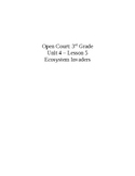 Open Court: 3rd Grade- Unit 4- Lesson 5: Ecosystem Invaders