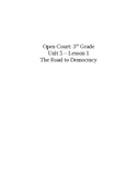 Open Court: 3rd Grade- Unit 5- Lesson 1: The Road to Democracy