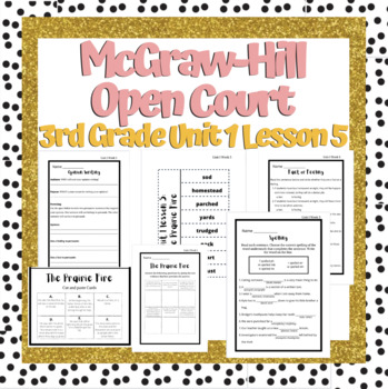 Preview of Open Court 3rd Grade unit 1 lesson 5 week 5 | Worksheets | Vocabulary | OCR