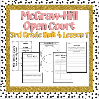 Preview of Open Court 3rd Grade unit 4 lesson 1 week 1 | Worksheets | Vocabulary | OCR