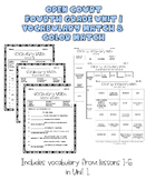 Open Court (Grade 4) Unit 1 Vocabulary Match & Color by Match