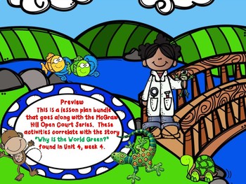 Preview of OC- U4W4 - Why is the World Green? Lesson Plan Bundle