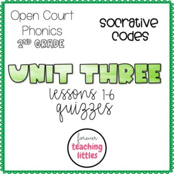 Preview of Open Court Phonics | Unit 3 | Socrative Quizzes