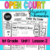 Open Court Reading 1st Grade Unit 1, Lesson 2 Resources