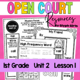 Open Court Reading 1st Grade Unit 2, Lesson 1 Resources