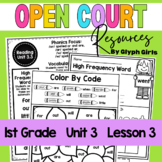 Open Court Reading 1st Grade Unit 3, Lesson 3 Resources
