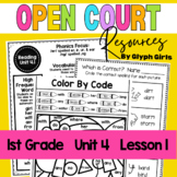 Open Court Reading 1st Grade Unit 4, Lesson 1 Resources