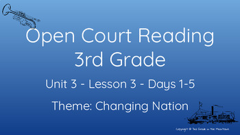 Preview of Open Court Reading - 3rd Grade - Unit 3 - Lesson 3 Slides