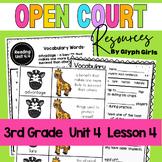 Open Court Reading 3rd Grade Unit 4, Lesson 4 Resources