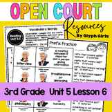 Open Court Reading 3rd Grade Unit 5, Lesson 6 Resources