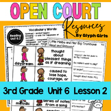 Open Court Reading 3rd Grade Unit 6, Lesson 2 Resources