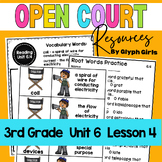 Open Court Reading 3rd Grade Unit 6, Lesson 4 Resources