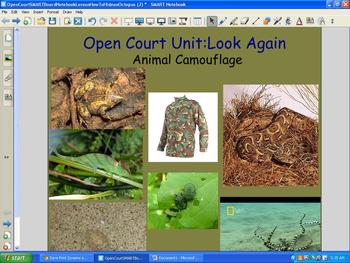 Preview of Open Court SMARTBoard Notebook Lesson How To Hide an Octopus