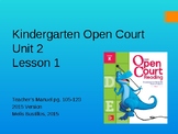 Open Court Kindergarten Unit 2 Lesson 1-3