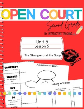 Preview of Open Court: Unit 3 Lesson 5 Interactive Notebook Pages- Red Band