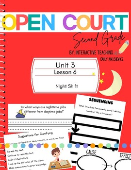 Preview of Open Court: Unit 3 Lesson 6 Interactive Notebook Pages- Red Band