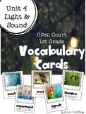 Open Court Vocabulary Cards:  1st Grade, Unit 4