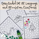 Open-Ended Dot Art Language and Artic Reinforcers--No-Prep