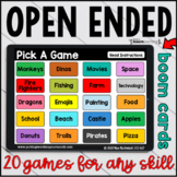 Open Ended Games for ANY skill VOL 1  | BOOM™ CARDS