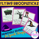 Open-Ended Halloween Game For Speech Therapy With a Witch Theme