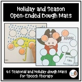 Holiday and Seasonal Open-Ended Dough Mats for Speech Therapy