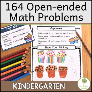 Preview of Open Ended Math Problems for Kindergarten Problem Solving