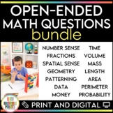 Open-Ended Math Questions Bundle | Print and Digital