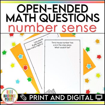 Preview of Open-Ended Math Questions - Number Sense
