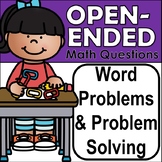 Open-Ended Math Questions Word Problems and Problem 3rd - 5th Grade Math