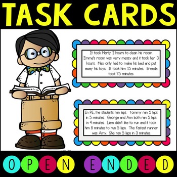Preview of Open Ended Math Task Cards for Higher Level Thinking