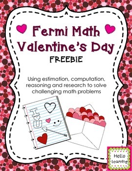 Preview of Valentine's Day Math Critical Thinking Activity - Math Enrichment