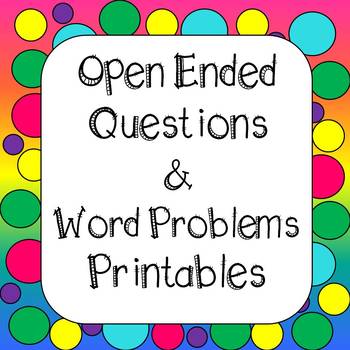 math open ended word problems grade 4 problem solving worksheets math sub plans